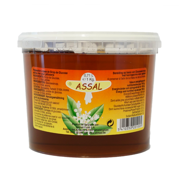 Avis et décryptage de Sirop de glucose aromatise au miel 1kg (Mosaique)